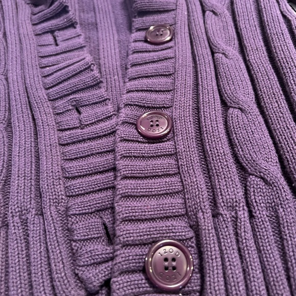 100% cotton Izod button up sweater PL - Picture 4 of 5